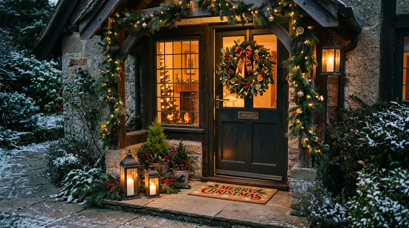 Style small seasonal vignettes with intention inspiration for an indoor Christmas setting.